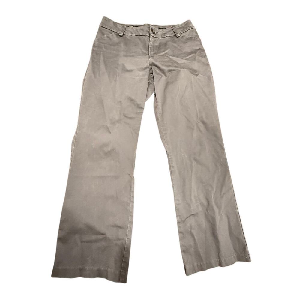 Lee Modern Series Curvy Fit Grey Trouser Style Pants Women's Size 10 Petite